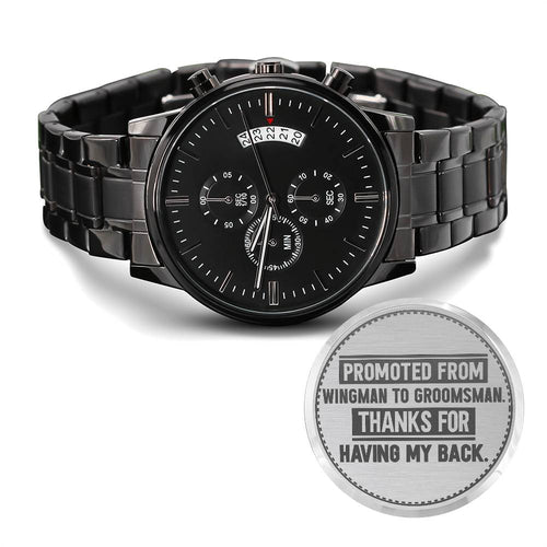 Groomsman, Promoted From Wingman to Groomsman, Men's Watch