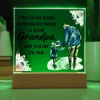 Acrylic Square Design Grandpa