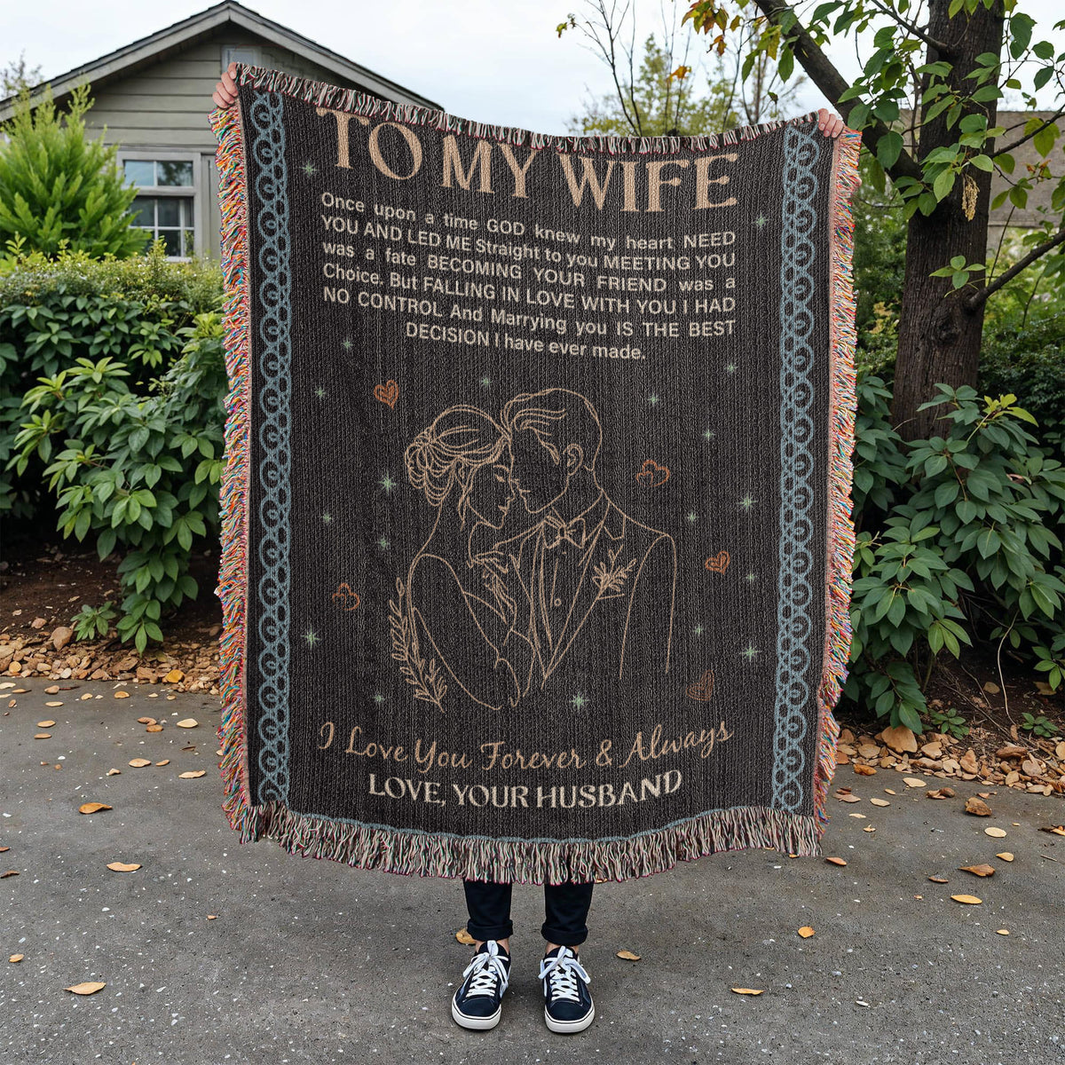 To My Wife - Heirloom Woven Blanket