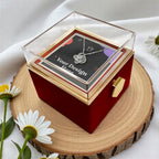 Braver Name - Daughter Birthday Necklace with Rose Box